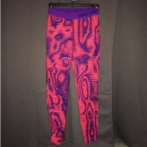 Women's NIKE Pro Leggings Pink Purple Swirl